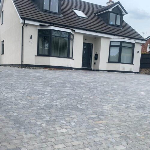 Large Block Paving Driveway Kent