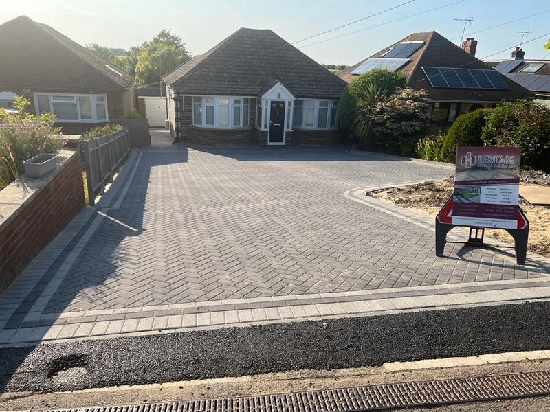 large bungalow block paving maidstone 02